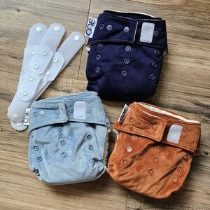 ⚡️ Set of 3 GroVia O.N.E. Cloth Diapers